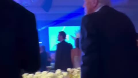 video captured Musk and Trump enjoying the party.