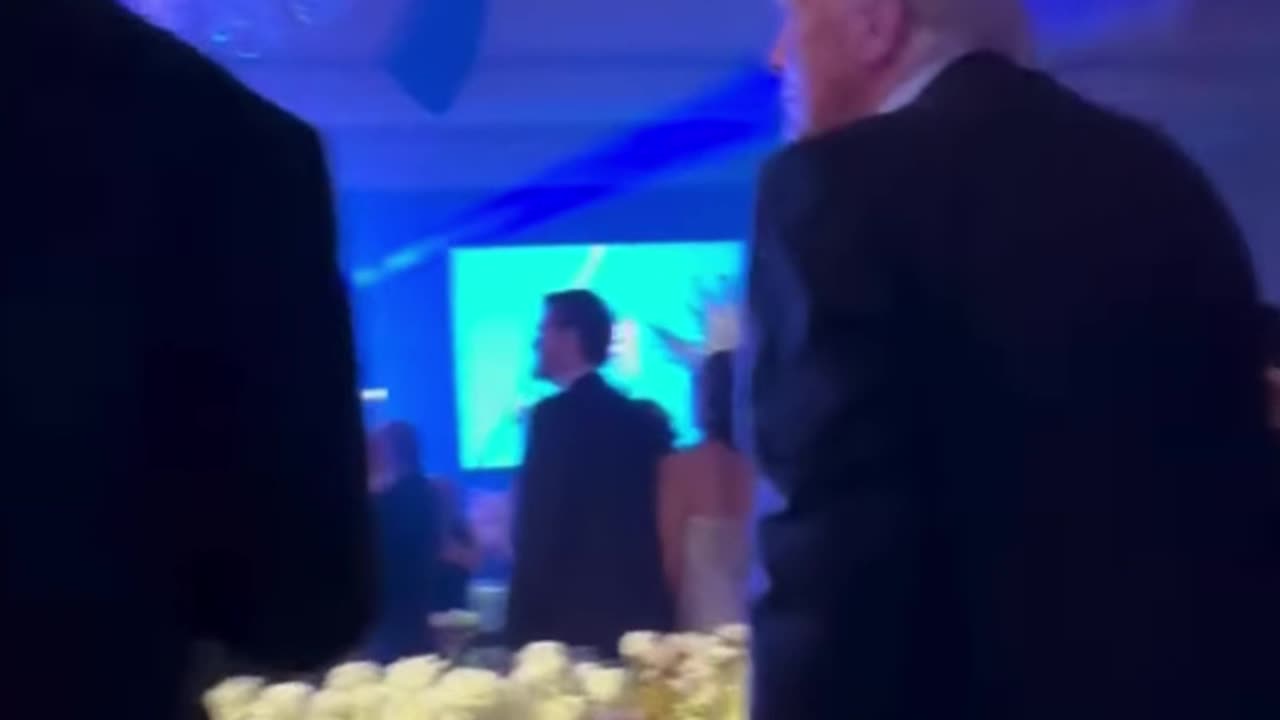 Video captured Musk and Trump enjoying the party.