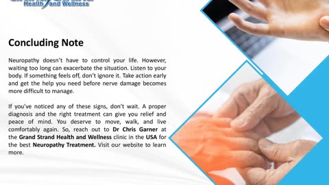 Signs You Need Neuropathy Treatment Before It Gets Worse