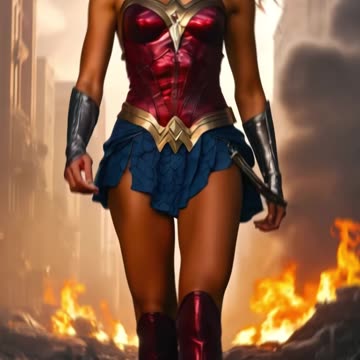 AI Celebrities as Wonder Woman 🦸‍♀️ #shorts #ai #wonderwoman