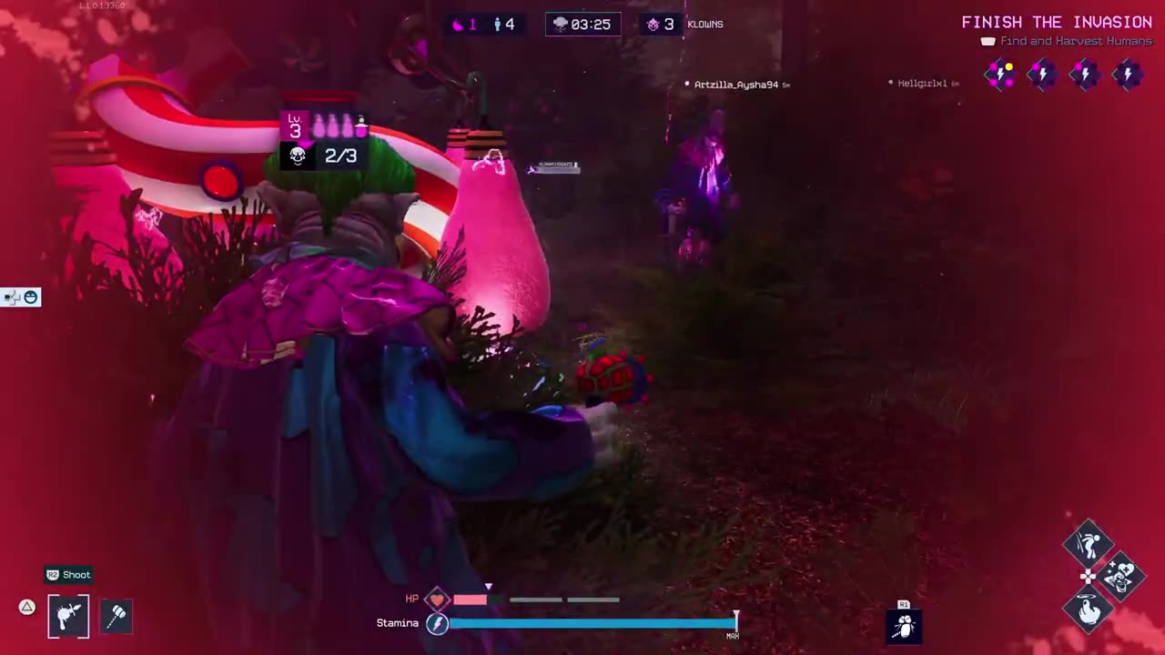 Killer Klowns From Outer Space With HGX Aka Hellgirl And Artzilla Asysha