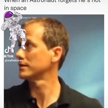 When a austronaut forgot that he's been in space