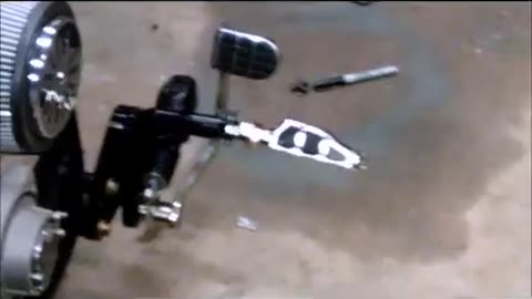 CUSTOM HARLEY CHOPPER BRAKE PEDAL MODIFICATION