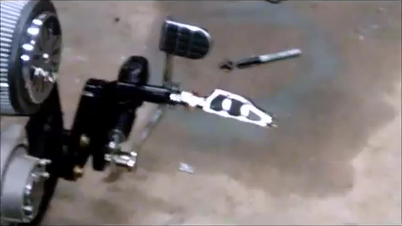 CUSTOM HARLEY CHOPPER BRAKE PEDAL MODIFICATION