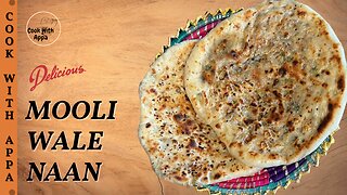 Mooli Da Naan | Mooli Wale Naan | Mooli Bhara Naan | Stuffed Radish Bread | Radish Flatbread | #naan