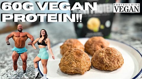 High Protein Vegan Cinnamon Sugar BALLS! Better Than A Protein Bar! 15G PROTEIN PER BALL! 