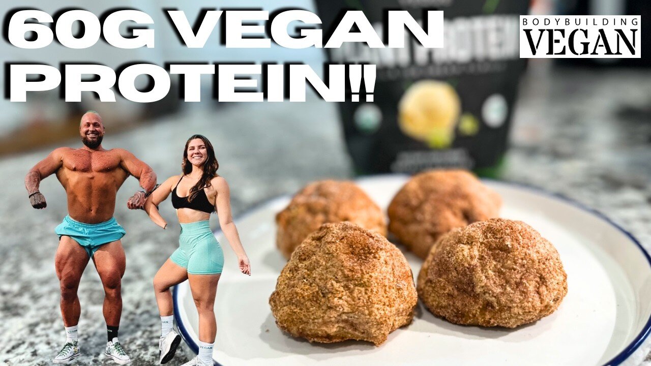 High Protein Vegan Cinnamon Sugar BALLS! Better Than A Protein Bar! 15G PROTEIN PER BALL!