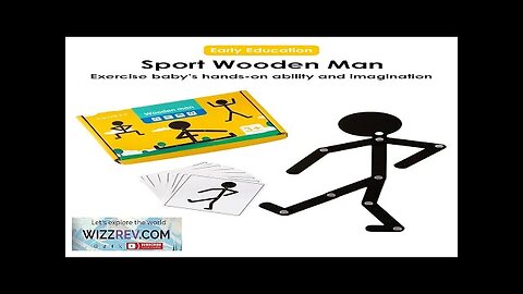 Kids Montessori Educational Wooden Stick Men Puzzle Game Kids Hand Skill Fine Review