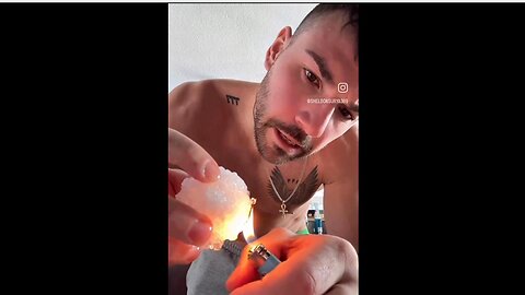 Is it snow falling... or plastic?