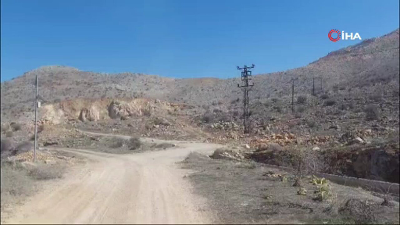 Malatya'da onlarca yaban keçisi sürü halinde görüntülendi