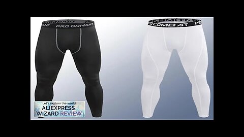 Men Compression Tight Leggings Running Sports Male Workout Bottoms Trousers Jogging Dry Review