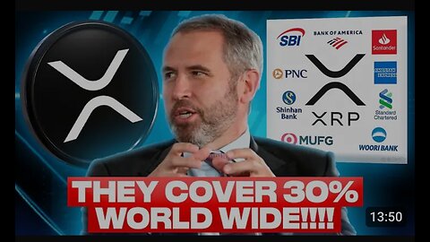 XRP IS TAKING OVER BANKING RIGHT NOW!!! THEY COVER 30% WORLDWIDE!! (THIS IS _HUGE_)