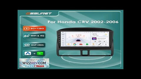 Car radio for Honda CR V CR-V 2002 2003 2004 2005 2006 Review