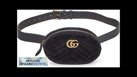 Gucci Pre-Loved Black Velvet Marmont Belt Bag Mini BlackFrom Gucci's Marmont collection Review