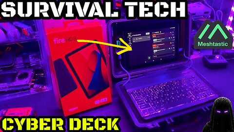 Cyber Deck on a Budget. Amazon Fire Tablet Disaster Kit and Survival Tech Mini Kit