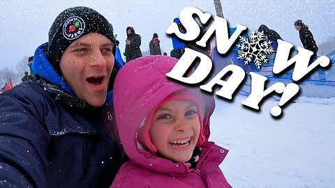 It's A SNOW DAY!! // School's Closed, Snow Day, & Sledding