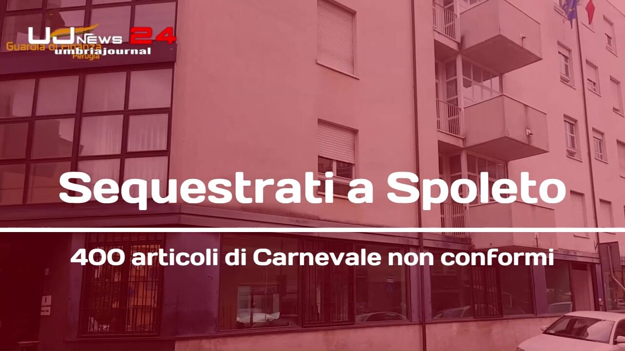 Sequestrati a Spoleto 400 articoli di Carnevale non conformi