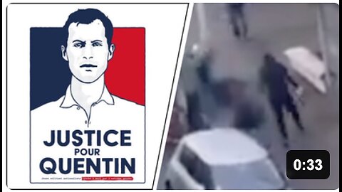 🇫🇷🔴 18+ Shocking footage of Antifa thugs murdering French nationalist Quentin D. in Lyon