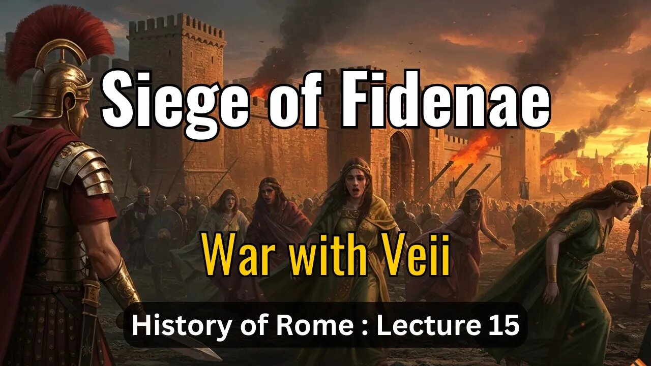 The Siege of Fidenae & War with Veii – Lecture 15 (History of Rome)