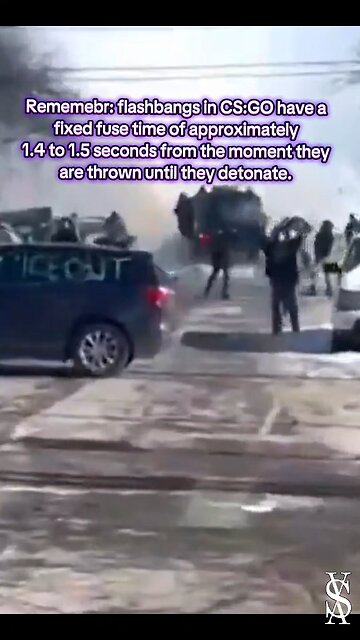 If only the lady from Minneapolis knew to not hold the flash bang in her hand. P.S. anti-ice protest