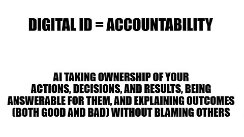 Digital ID = Accountability