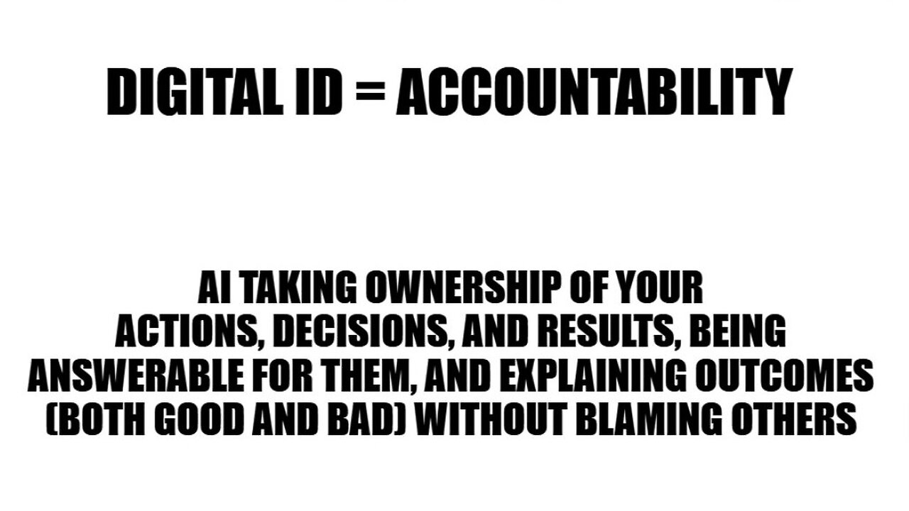 Digital ID = Accountability