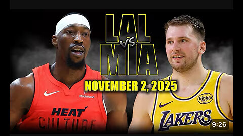 Los Angeles Lakers vs Miami Heat highlights