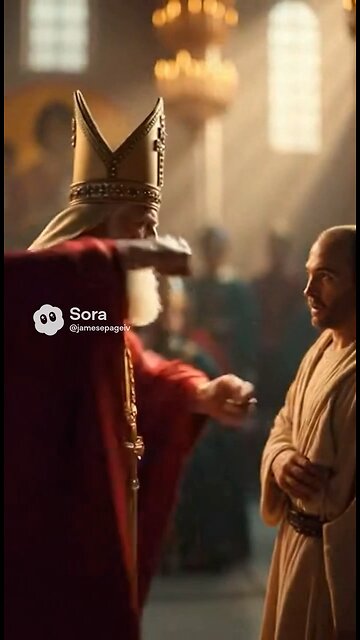 Saint Nicholas punching Arian!