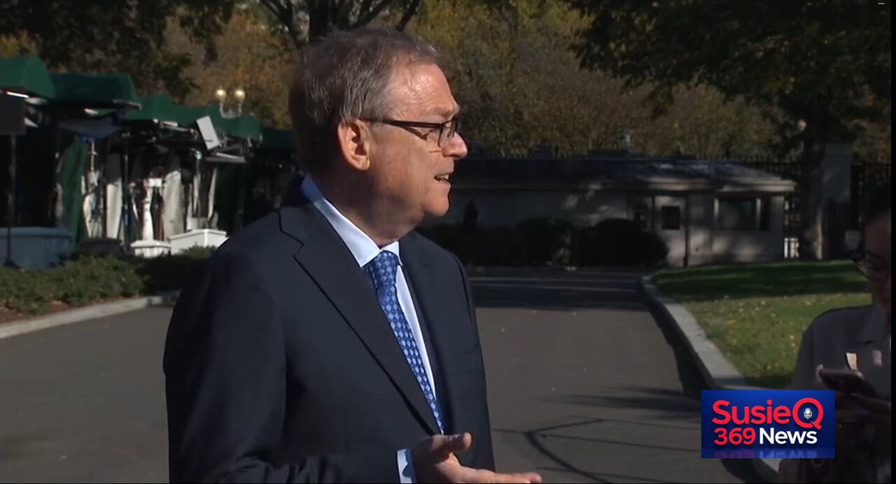 Kevin Hassett Speaks to Reporters at the White House