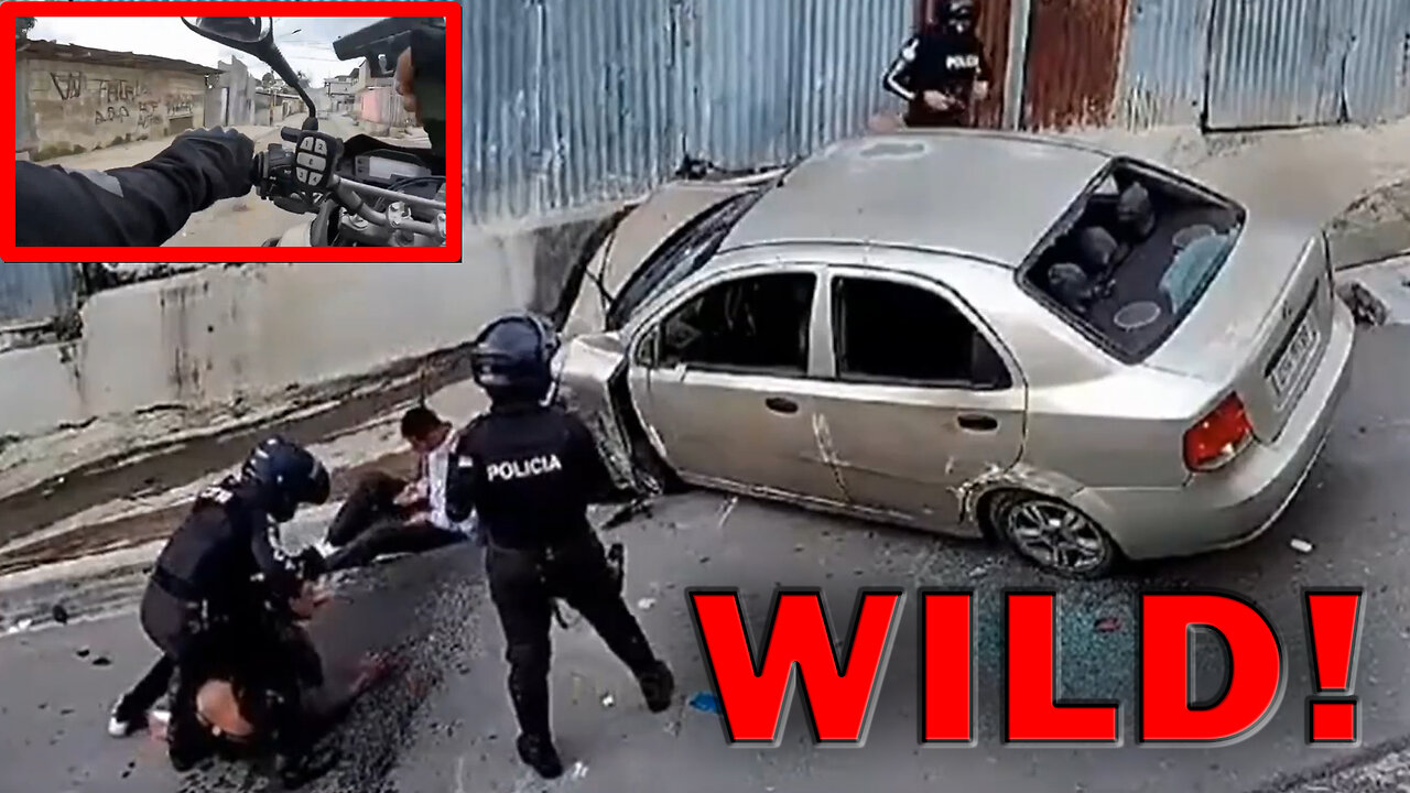 Ecuador Police Officers Save Hostage In Wild Shootout Pursuit On Video! LEO Round Table S10E14