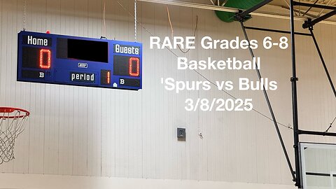 RARE Grades 6-7-8 Basketball Spurs vs Bulls 3-8-2025