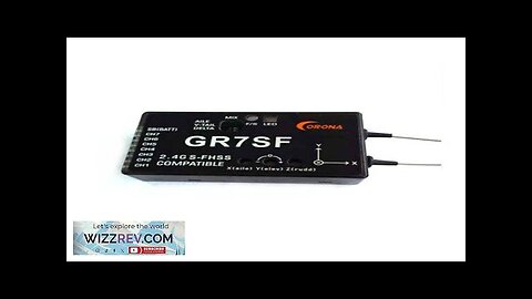 CORONA 2.4G 7CH GR7SF S-FHSS Compatible Receiver With Gyro for Futabas T6J Review