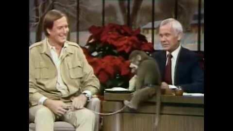 Jim Fowler--on Johnny Carson baboon grows up on Tonight Show #johnnycarson