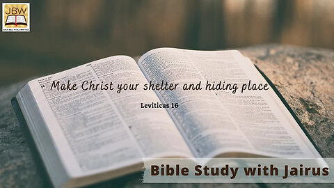#Bible Study with #Jairus - #Leviticus 16 Balaam prophesied that Israel was blameless in his sight