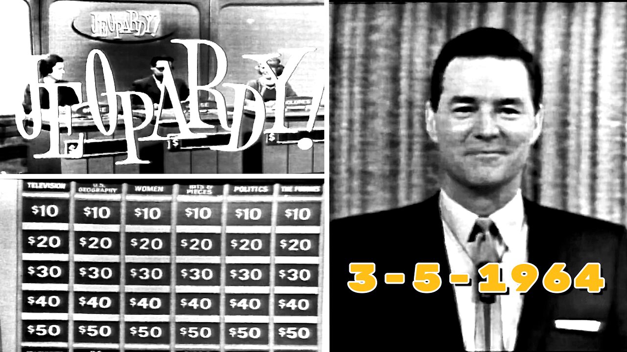 Jeopardy! with Art Fleming – March 5, 1964 - Original Quiz Show Classic
