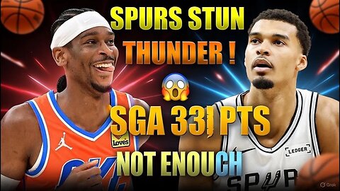 Spurs vs Thunder Full Game Highlights | SGA Drops 33 as San Antonio Dominates | Dec 23, 2025