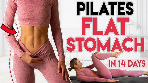 Pilates Flat Stomach in 14 Days 🔥 | 5-Min Belly Fat Burn Workout for Women at Home