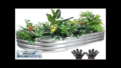 Galvanized Raised Garden Bed Kit 4x2x1 FT Tools Free Assembly Thickening Raised Review