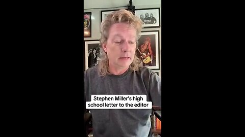 Stephen Miller’s High School Letter to the Editor at 16yrs Old Exposes His Early Views