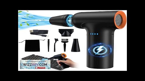 Compressed Air Duster High Speed 300000RPM Electric Air Duster120M/S 3 Gear Review