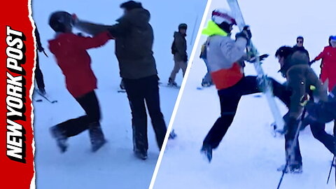 Brawl ERUPTS at Apres-Ski Party in French Alps
