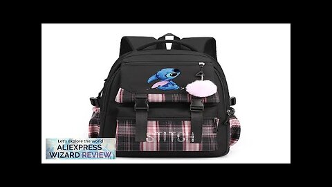 MINISO Stitch Backpack School Student Teenager Book Bags for Boy Girl Back Review