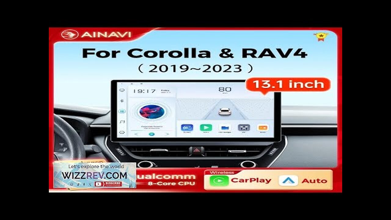 Ainavi 13.1 Inch For Toyota Corolla 2019 2021 2022 RAV4 RAV 4 Review