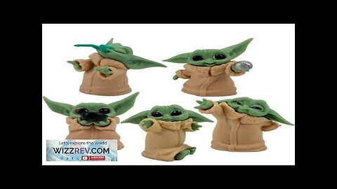 Star Wars Mandalorian Grogu Baby Yoda Mini Statue Toy Set Review