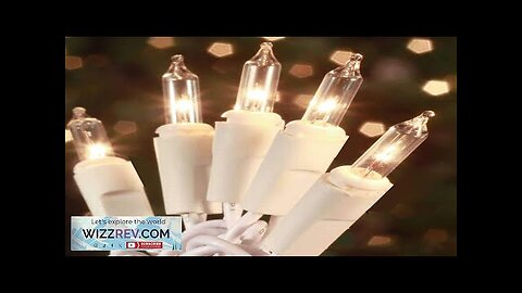 Christmas Lights 100 Count Mini Clear Lights 21ft White Wire Christmas Tree Review