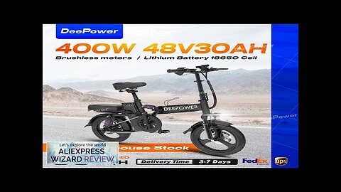 DeePower K300 Electric Bike 35kmh Mountain Moped Ebike 400W 48V 30AH Battery Review