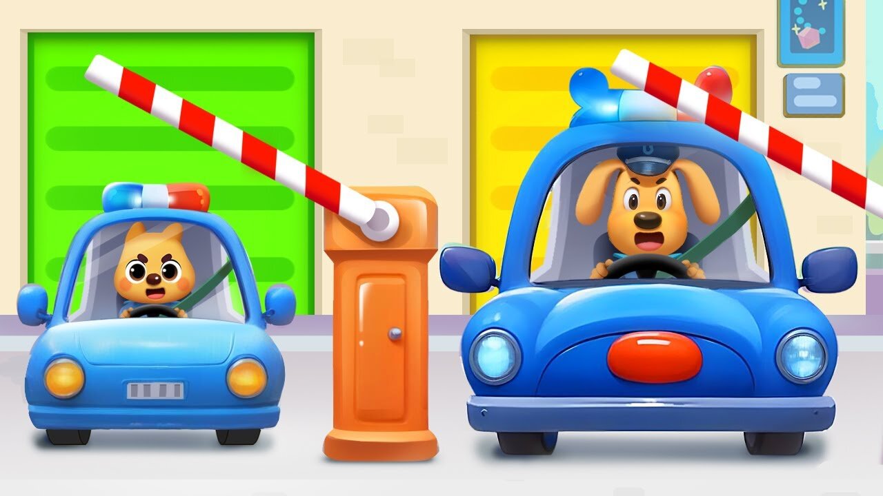 Kids' Driving Center | Jobs and Career Pretend Play | Safety Rules | Sheriff Labrador