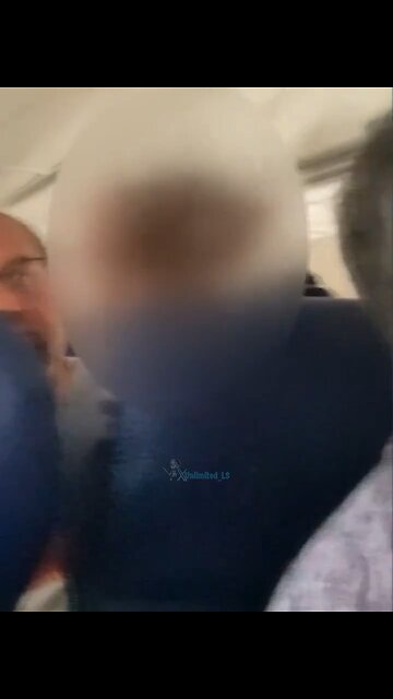 Female Astronaut running Naked Up & Down Aisle Of Southwest Flight