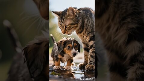 Cat Ai animated video Cat funny video