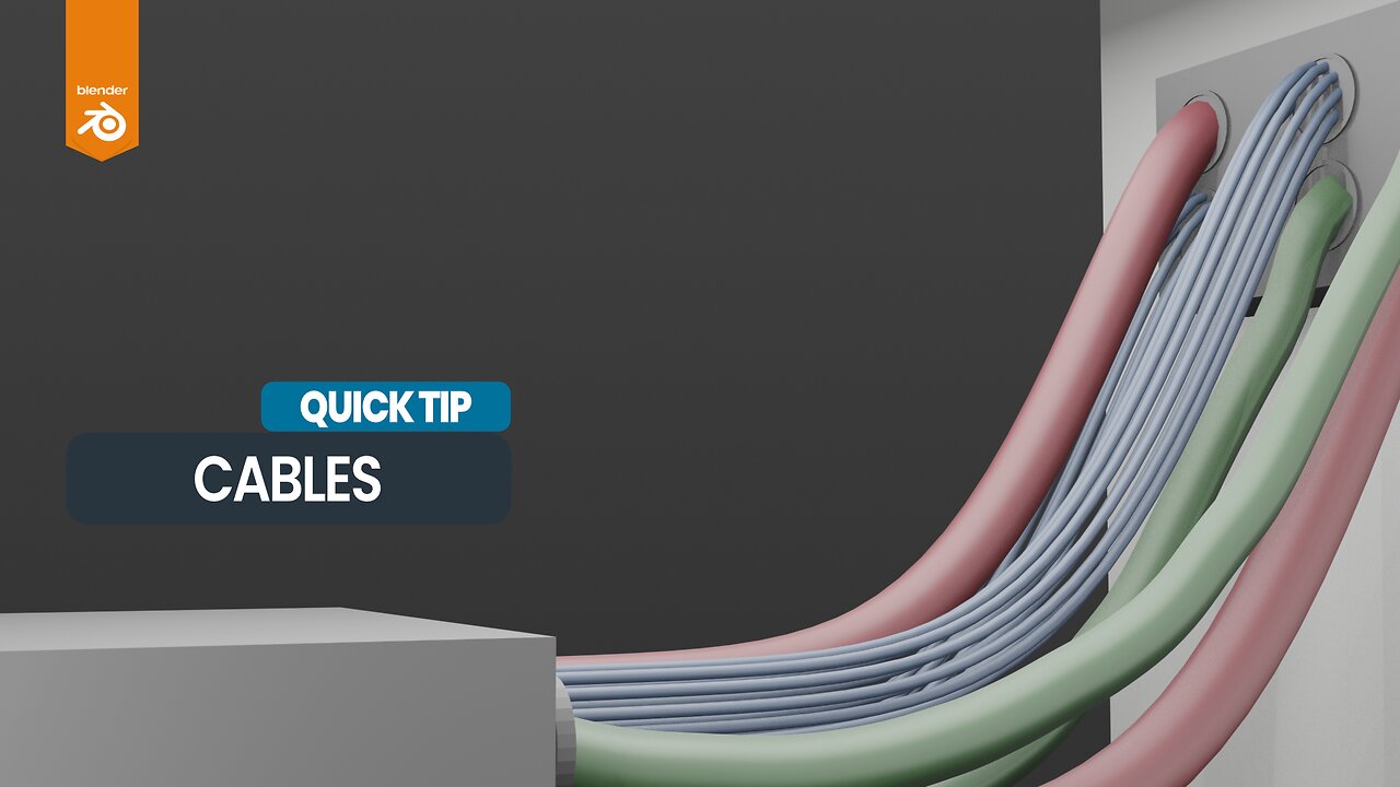 How to quickly make cables in Blender 4.3 | Tutorial #3dmodeling